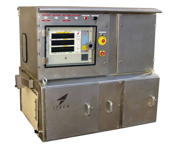 On-line particle size measurement system for conveyor belt