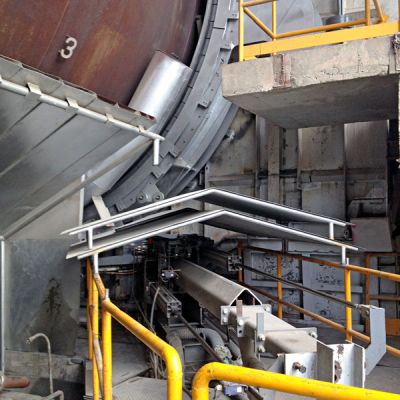 Clinker sampler at kiln discharge PHT100