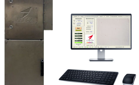 Colour analyser and black specks detection in the laboratory (minerals)